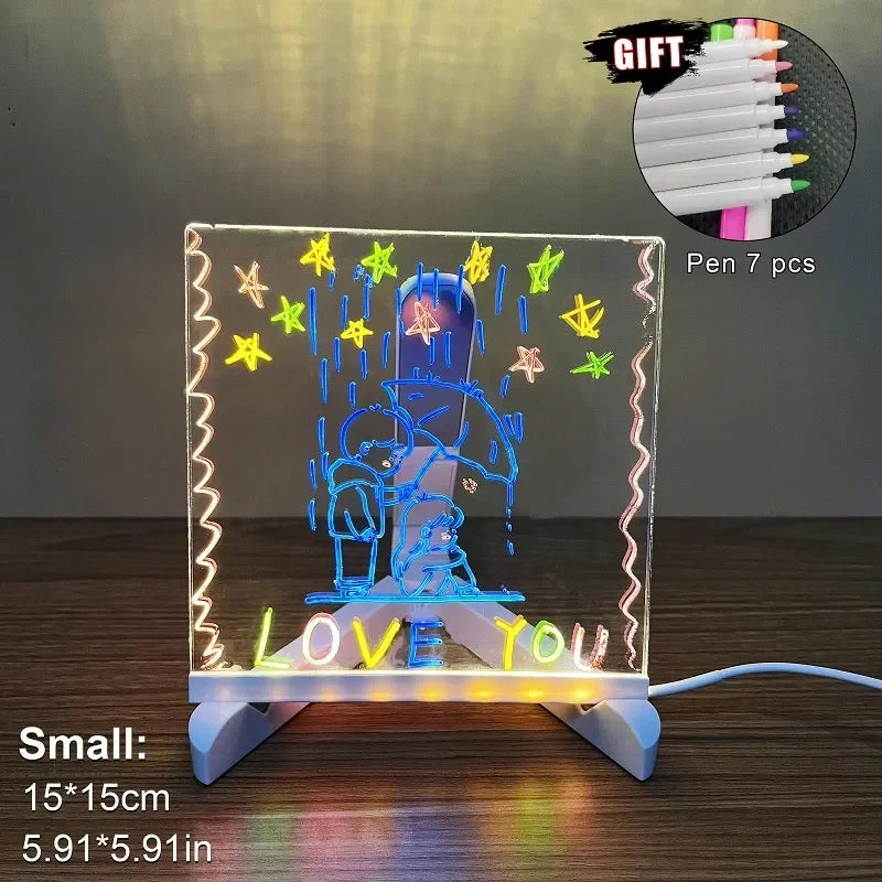 LED Light Up Electronic Drawing Board Erasable