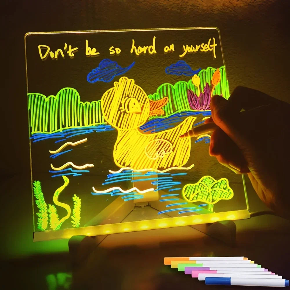 LED Light Up Electronic Drawing Board Erasable